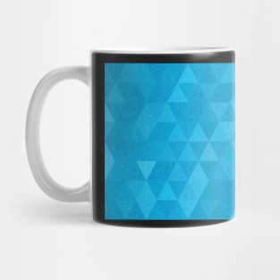 Blue Water Triangles Mug